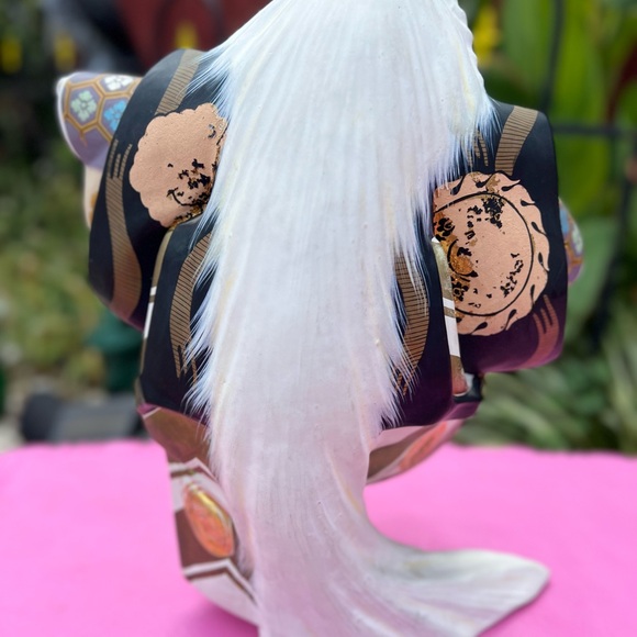 Two vintage Hakata clay dolls , father and son , see pictures for measurements - Picture 6 of 16